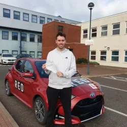 James James passed first time at Mussleburgh Test Centre. An excellent drive from James! Wishing him all the best! 🚗